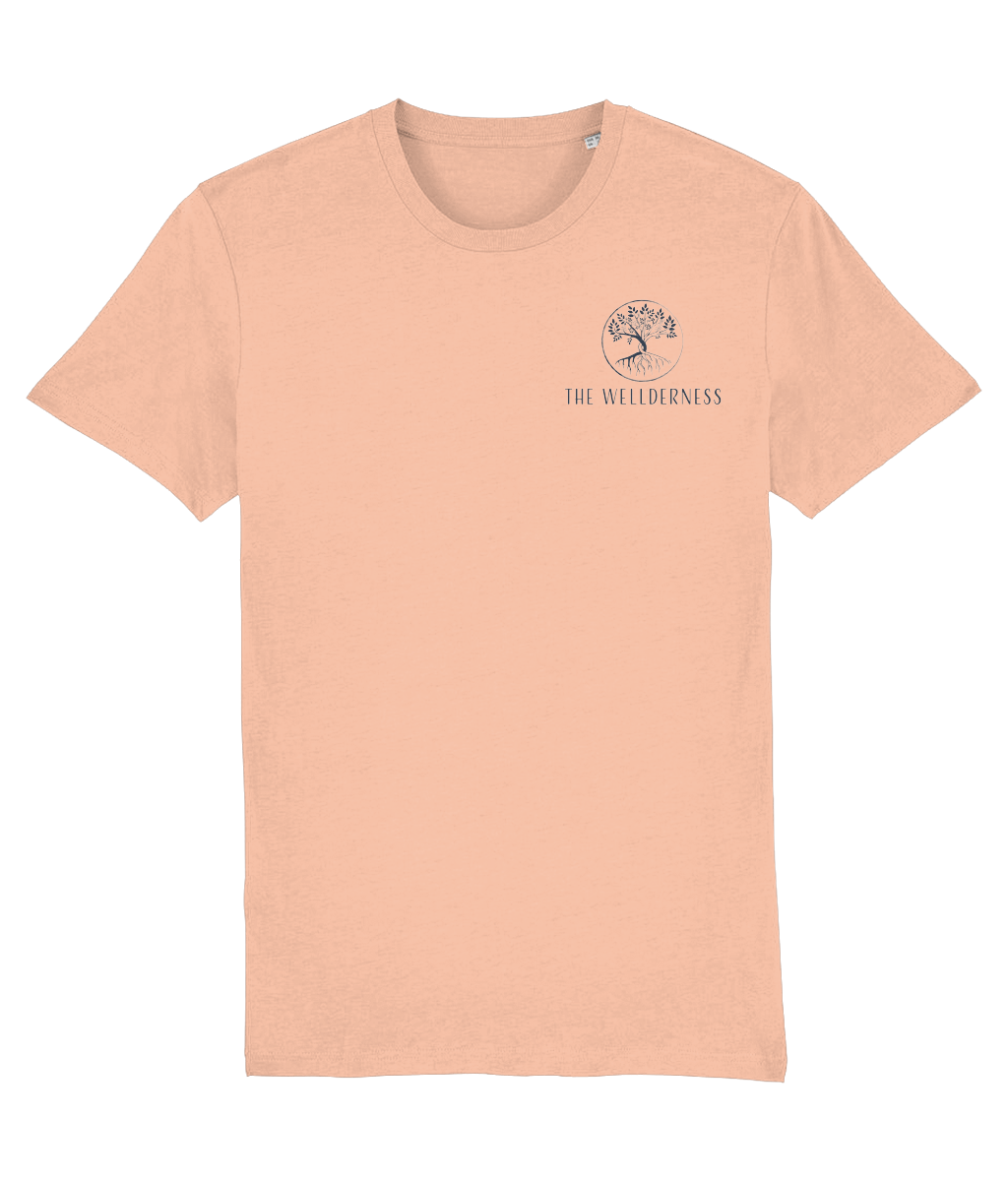 Wellderness Teeshirt - with Blue Print - front and back