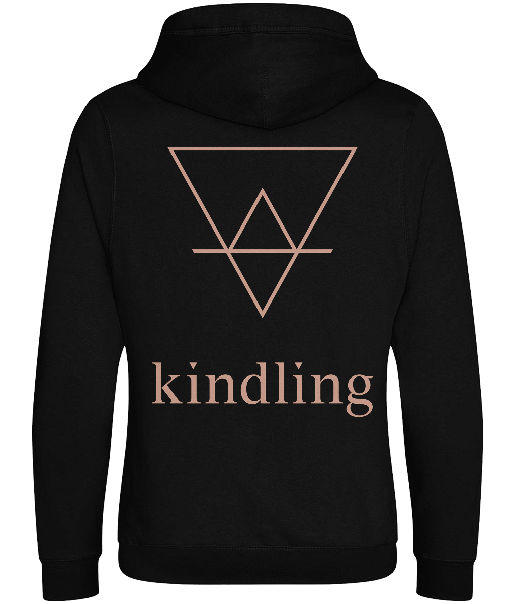 Kindling - FLB and back - Luxury Cross Neck Hoodie