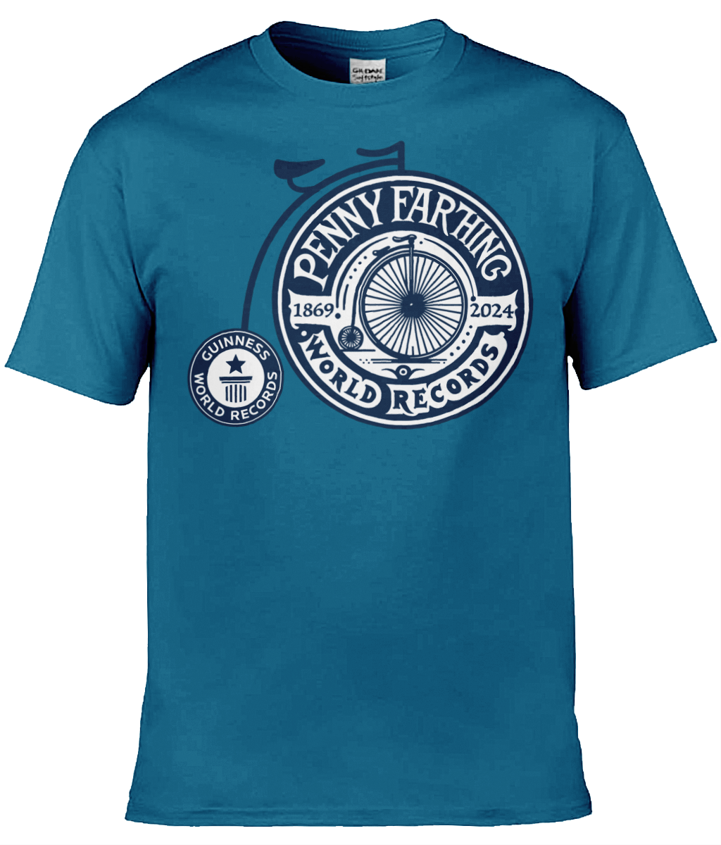 Penny Farthing Guinness World Records - Official Participant Teeshirt