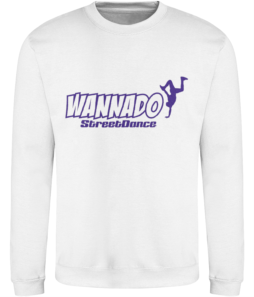Wannado Street Dance Adult Sweat Shirt - Purple Print