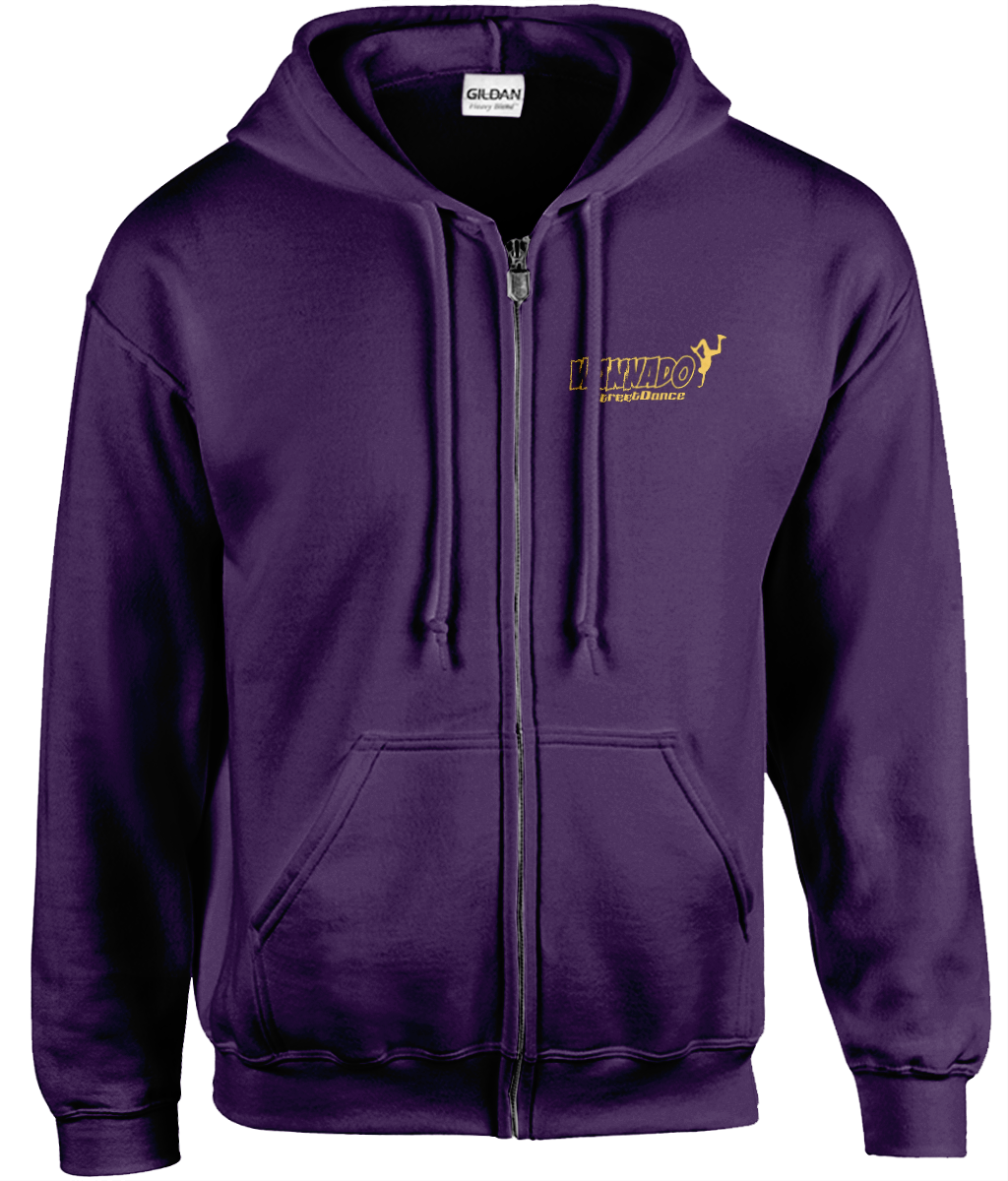 Wannado Street Dance Adult Zip Hoodie - Yellow Print