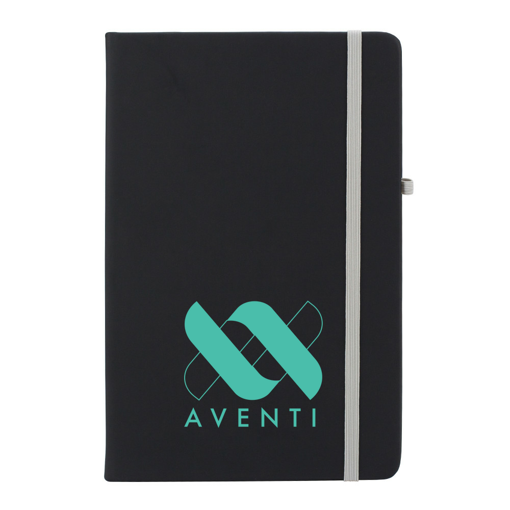 Aventi Black Soft Feel A5 Notebook