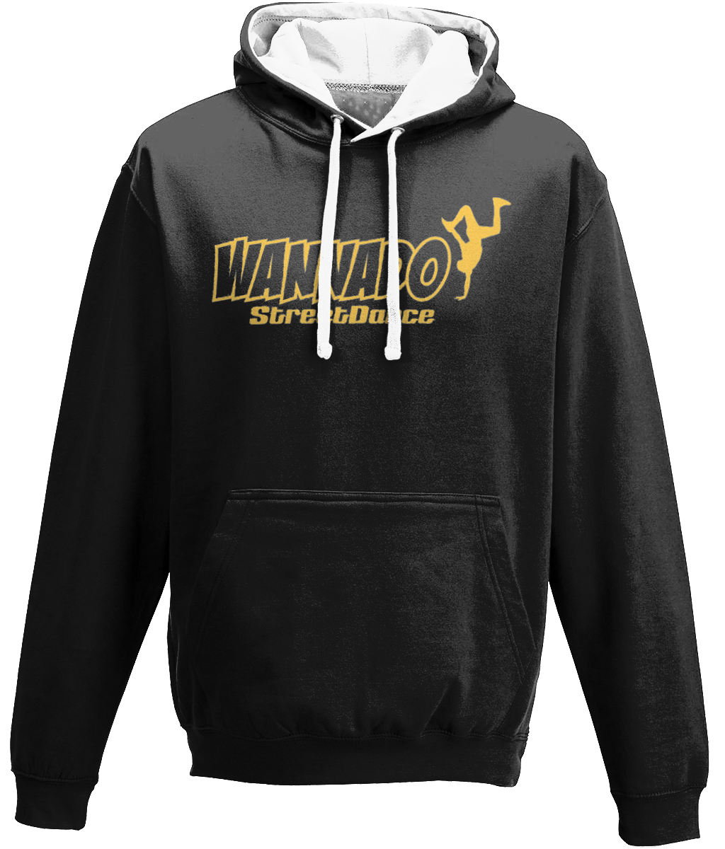 Wannado Street Dance Adult Contrast Hoodie - Yellow Print
