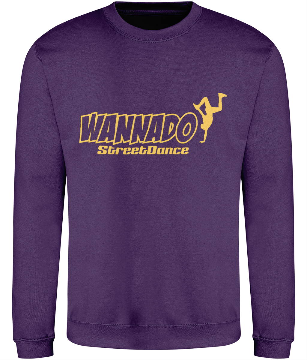 Wannado Street Dance Adult Sweat Shirt - Yellow Print