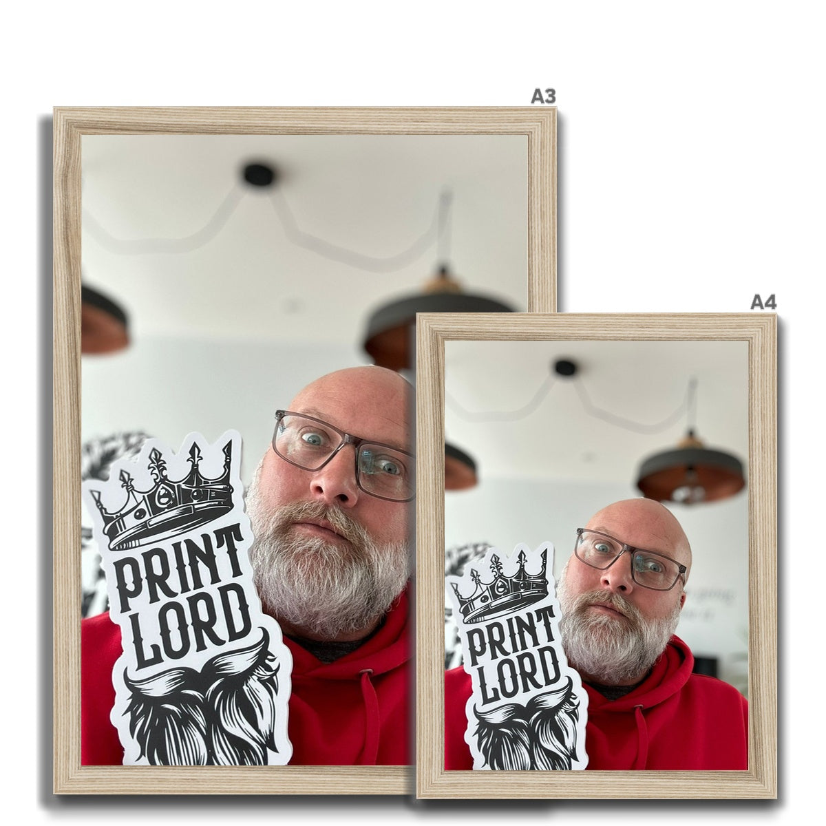 Print Lord test Framed Print