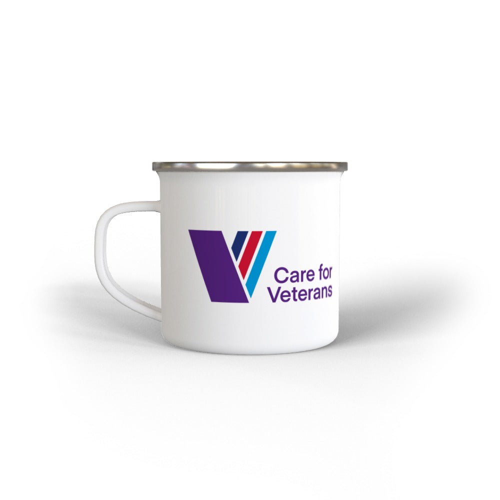 Care For Veterans - 12oz Enamel Mug