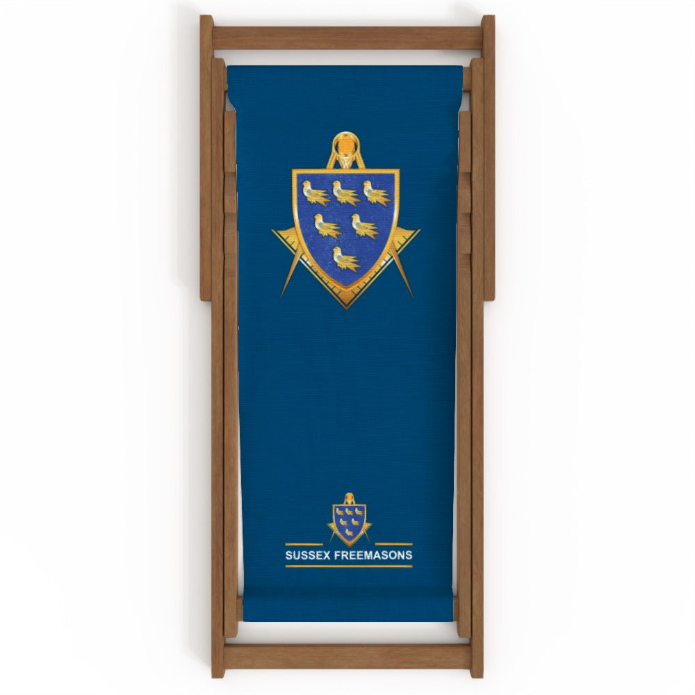 Sussex Freemasons - Delux Deck Chair - Blue