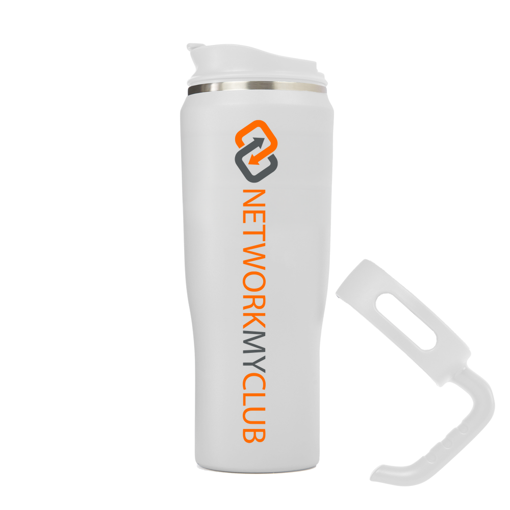 Network My Club - Large Metal Travel Flask with Detachable Handle