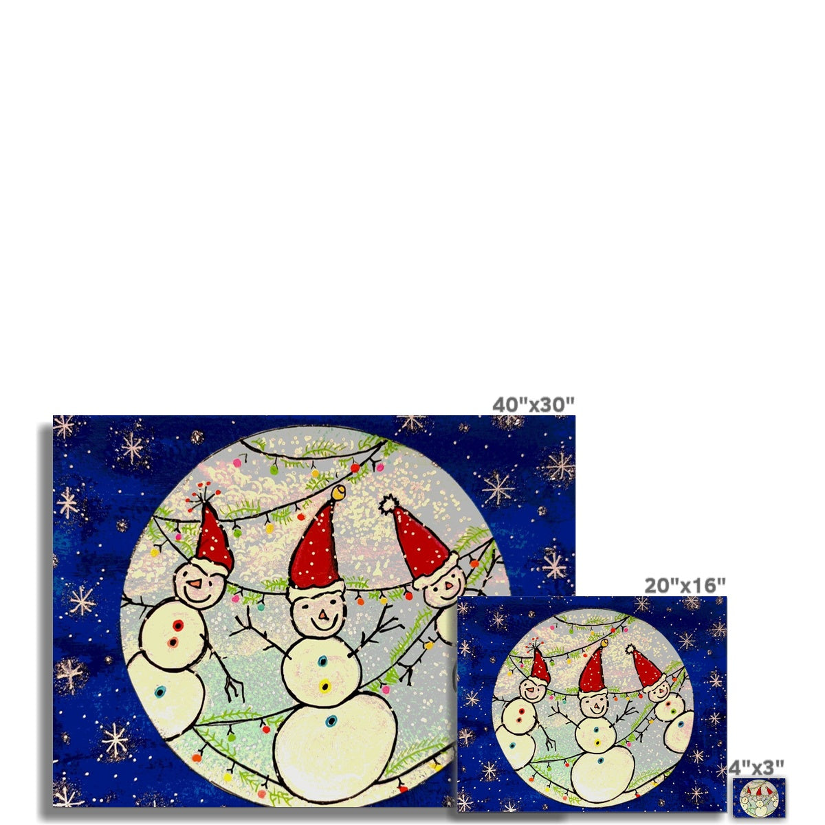 Snowmen C-Type Print