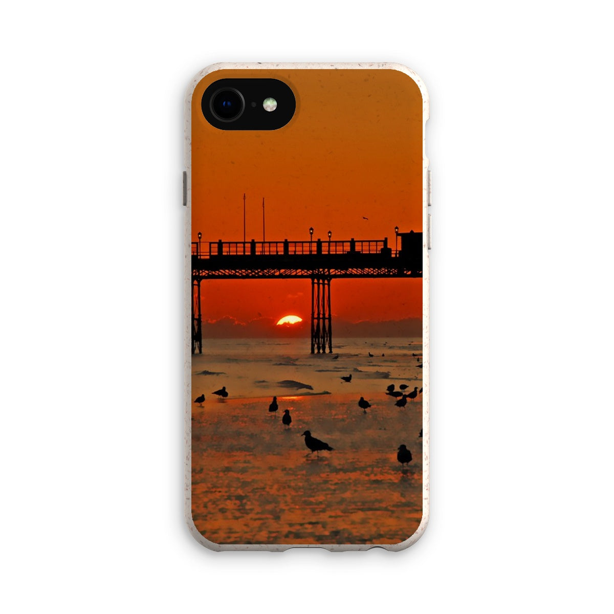 Worthing Sunset With Seagull Babies by David Sawyer Eco Phone Case