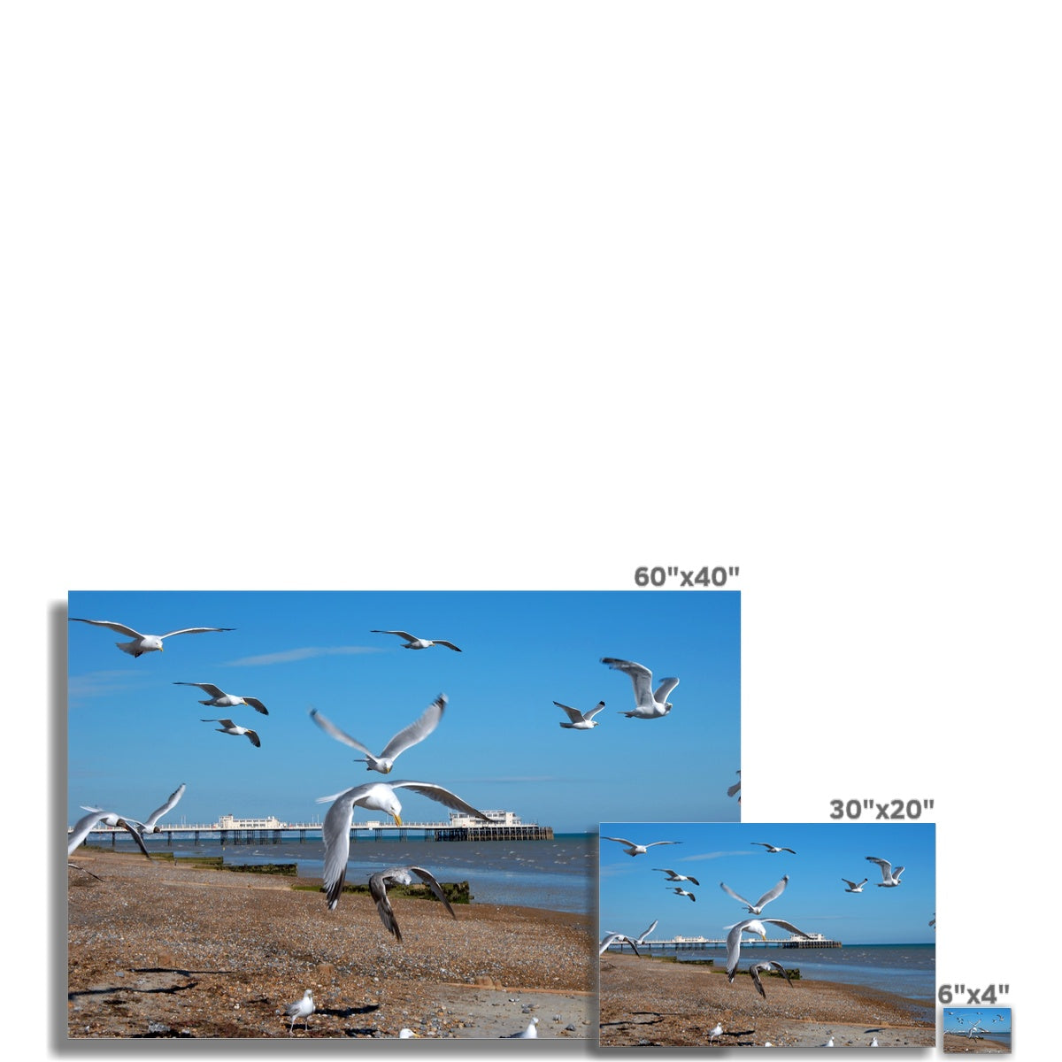 Worthing Pier From The West By David Sawyer Hahnemühle Photo Rag Print