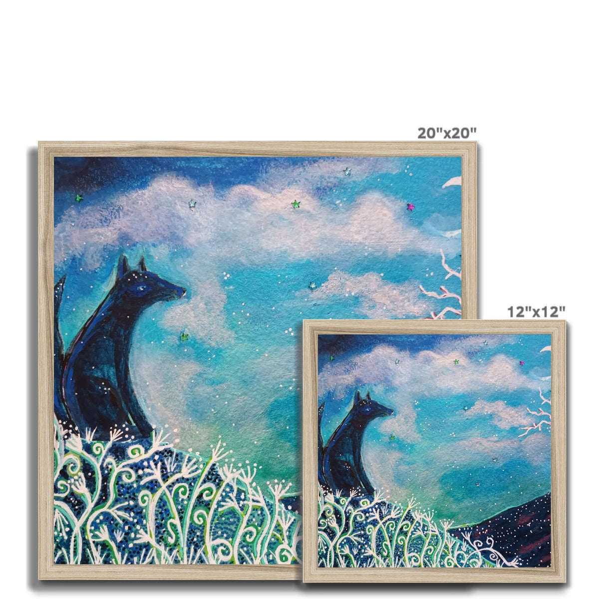 Foxy Moon Budget Framed Poster