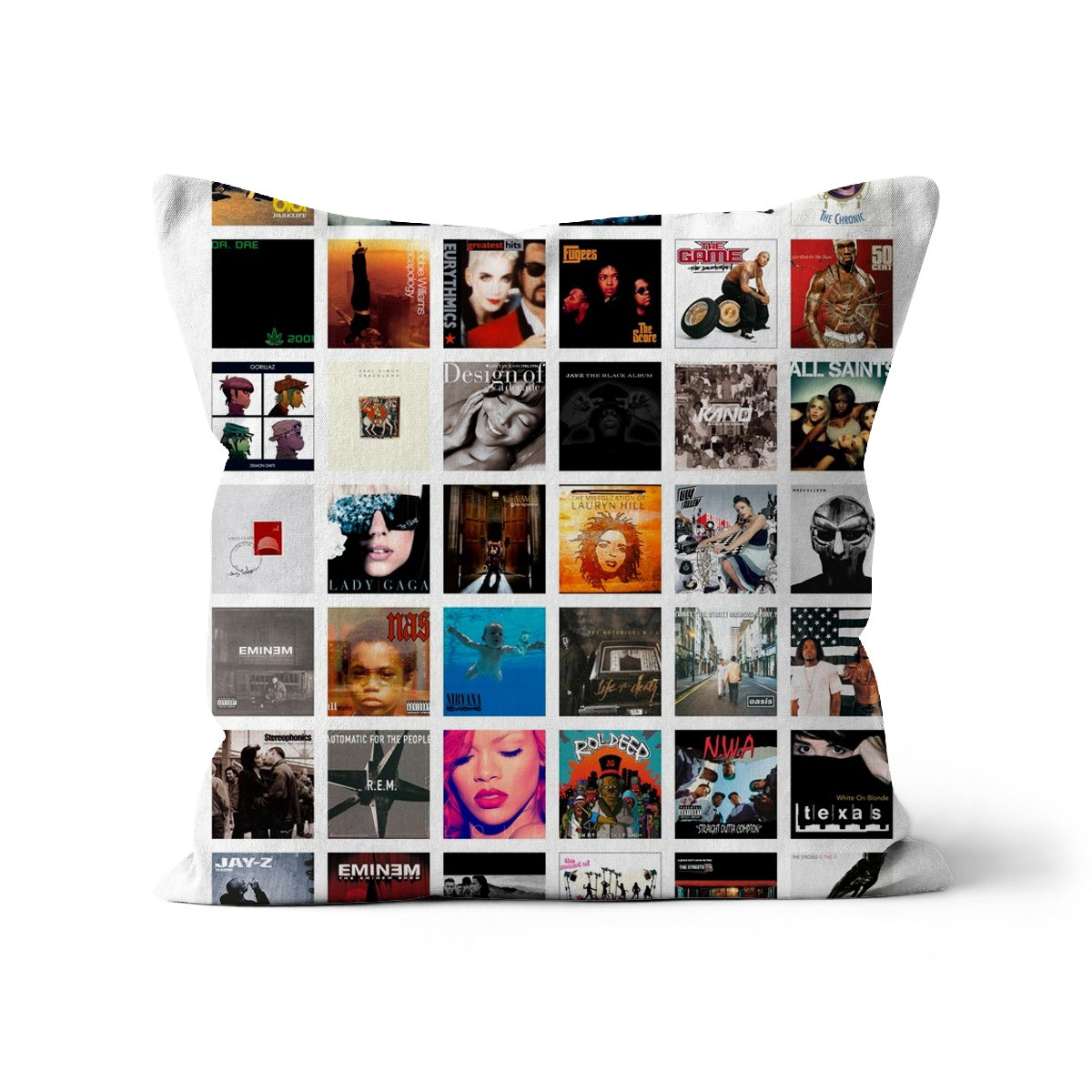 Dempsters Blue Blocks Cushion