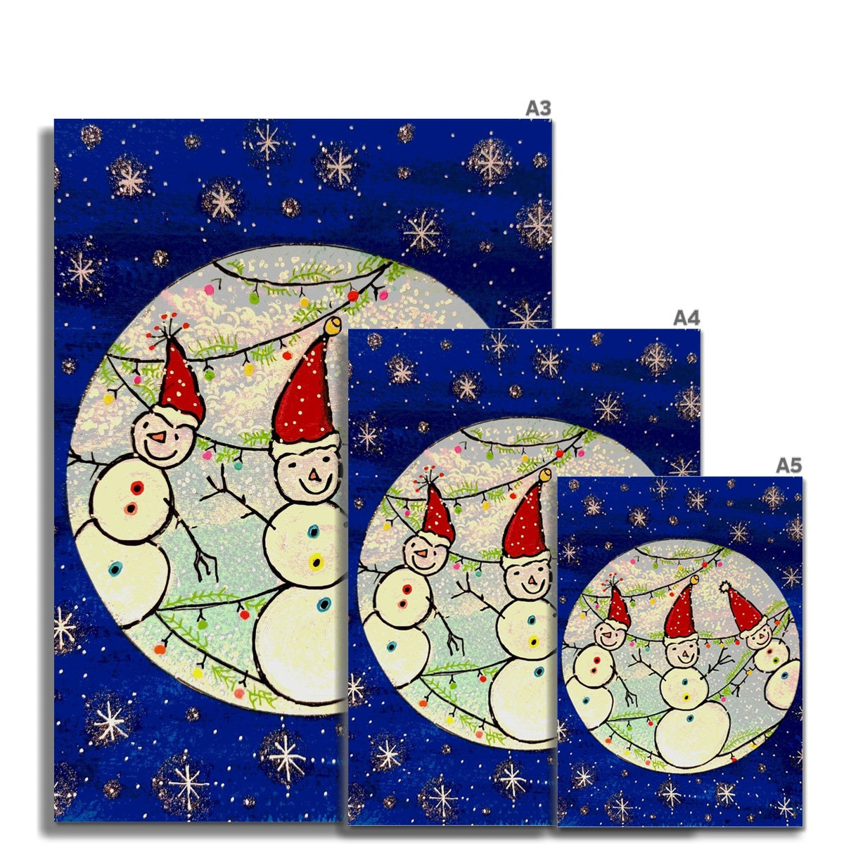 Snowmen Fine Art Print