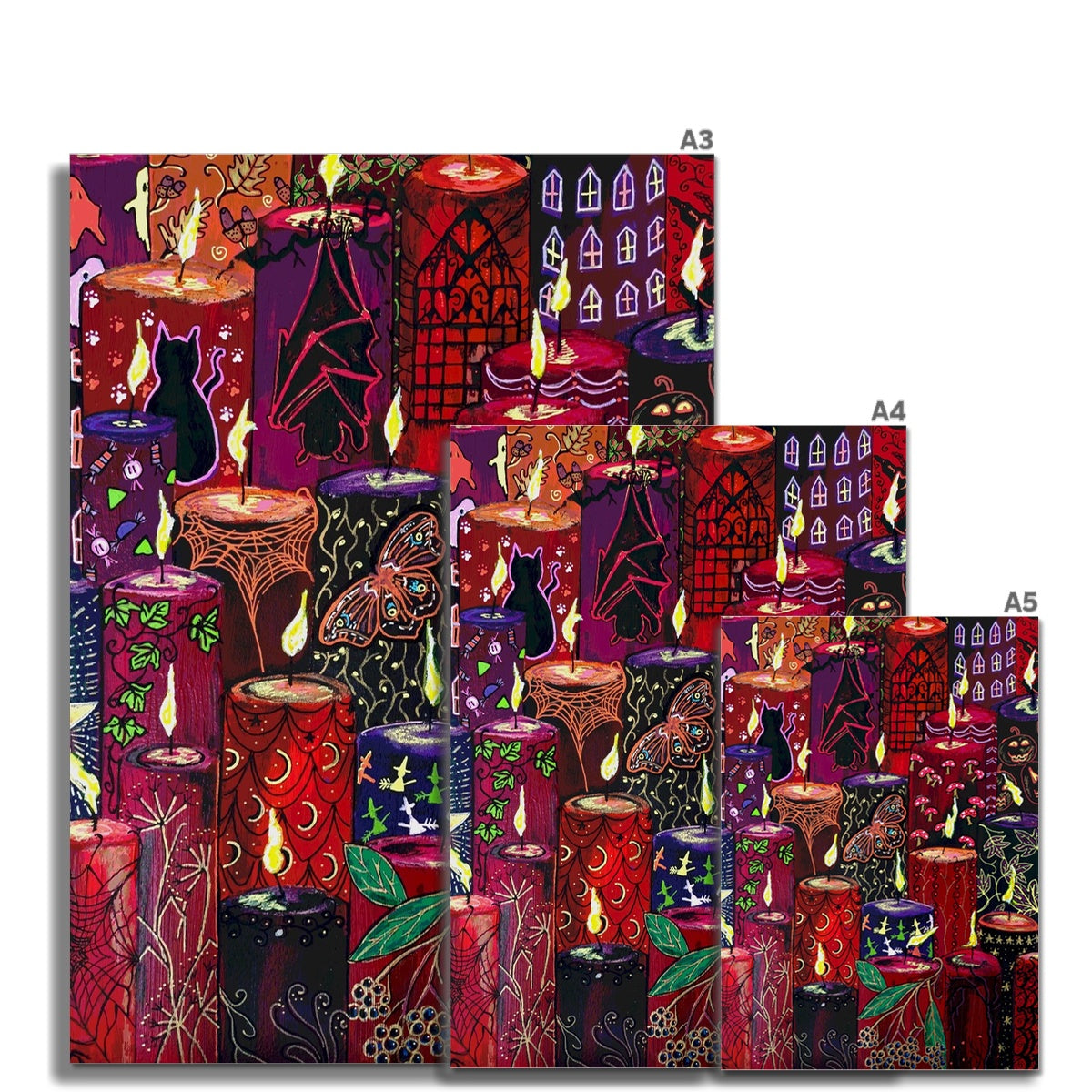 Halloween Candles Fine Art Print