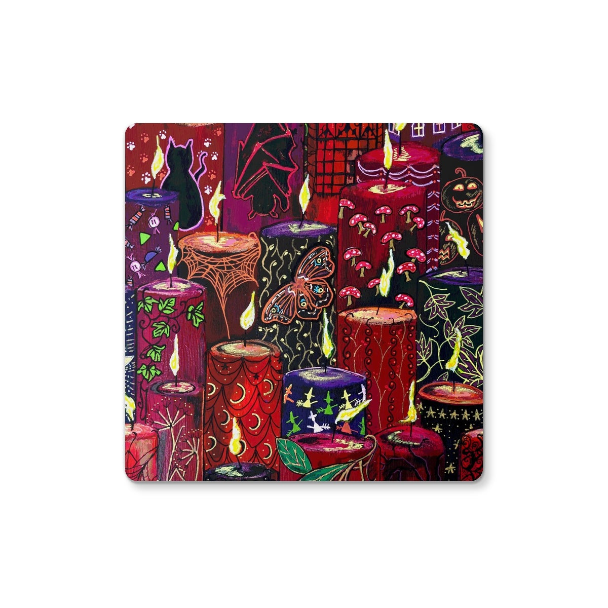 Halloween Candles Coaster