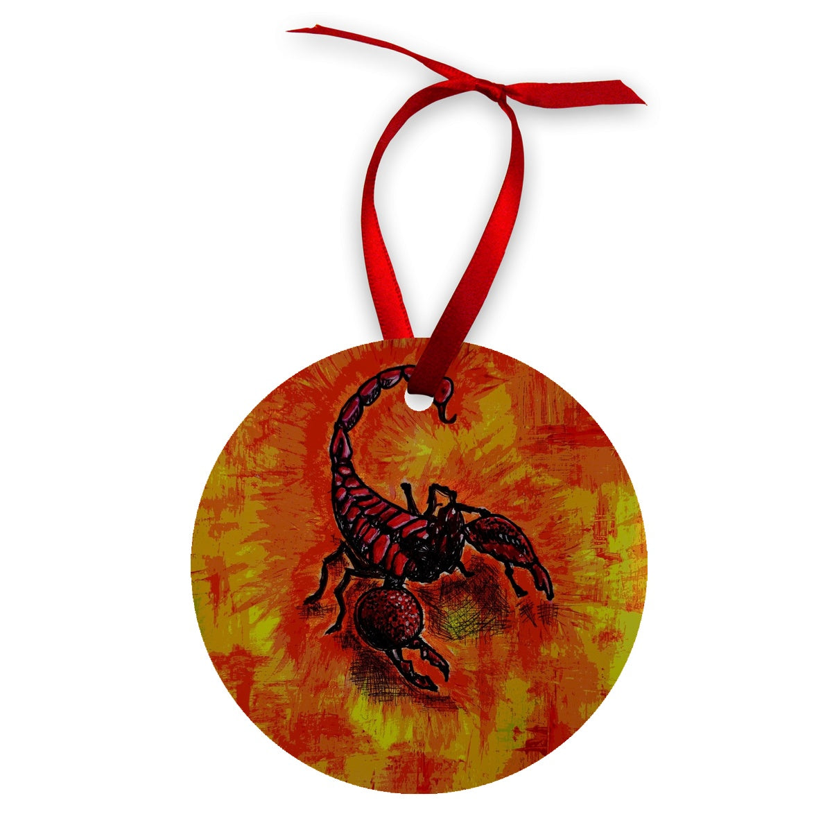 Scorpion Wood Ornament