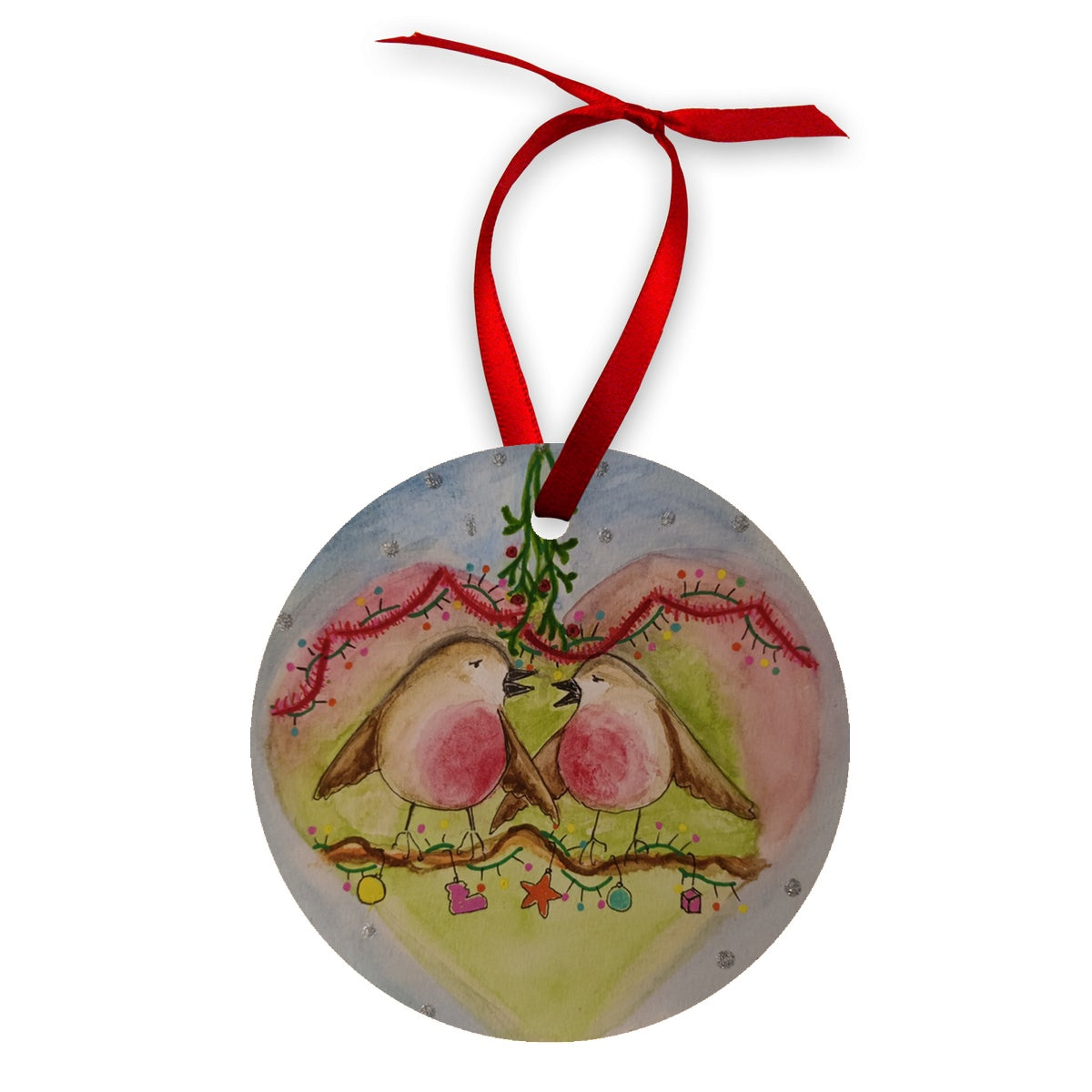 Love Is In The Air Wood Ornament