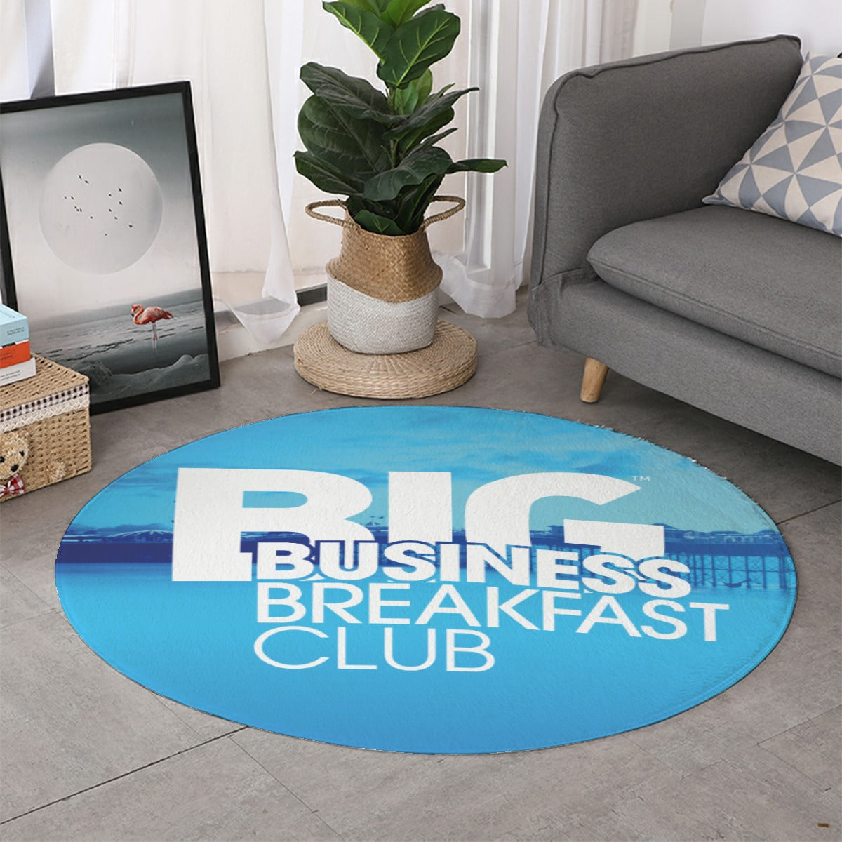 Big Business Breakfast - Luxury Round Rug