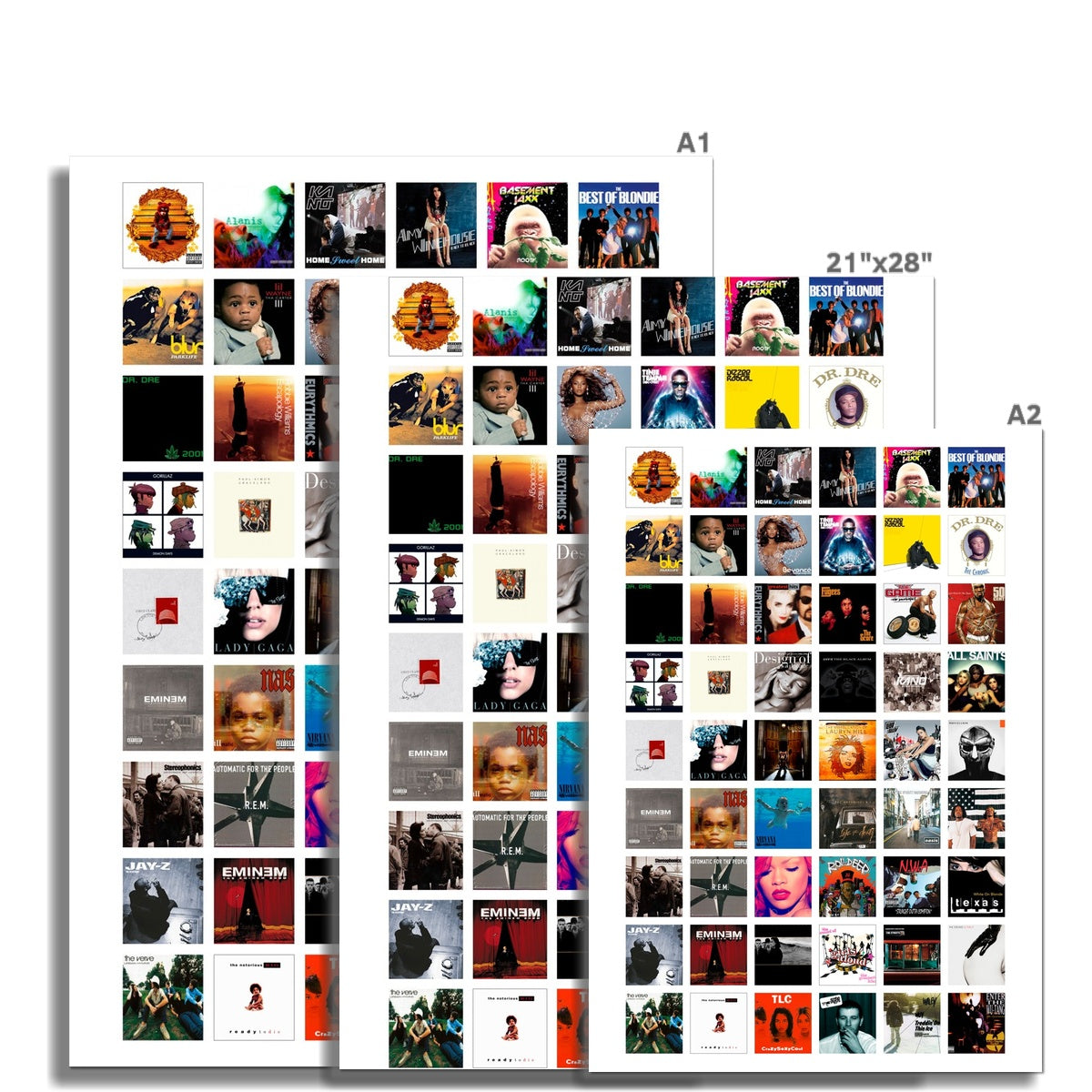 Dempsters Blue Blocks Wall Art Poster