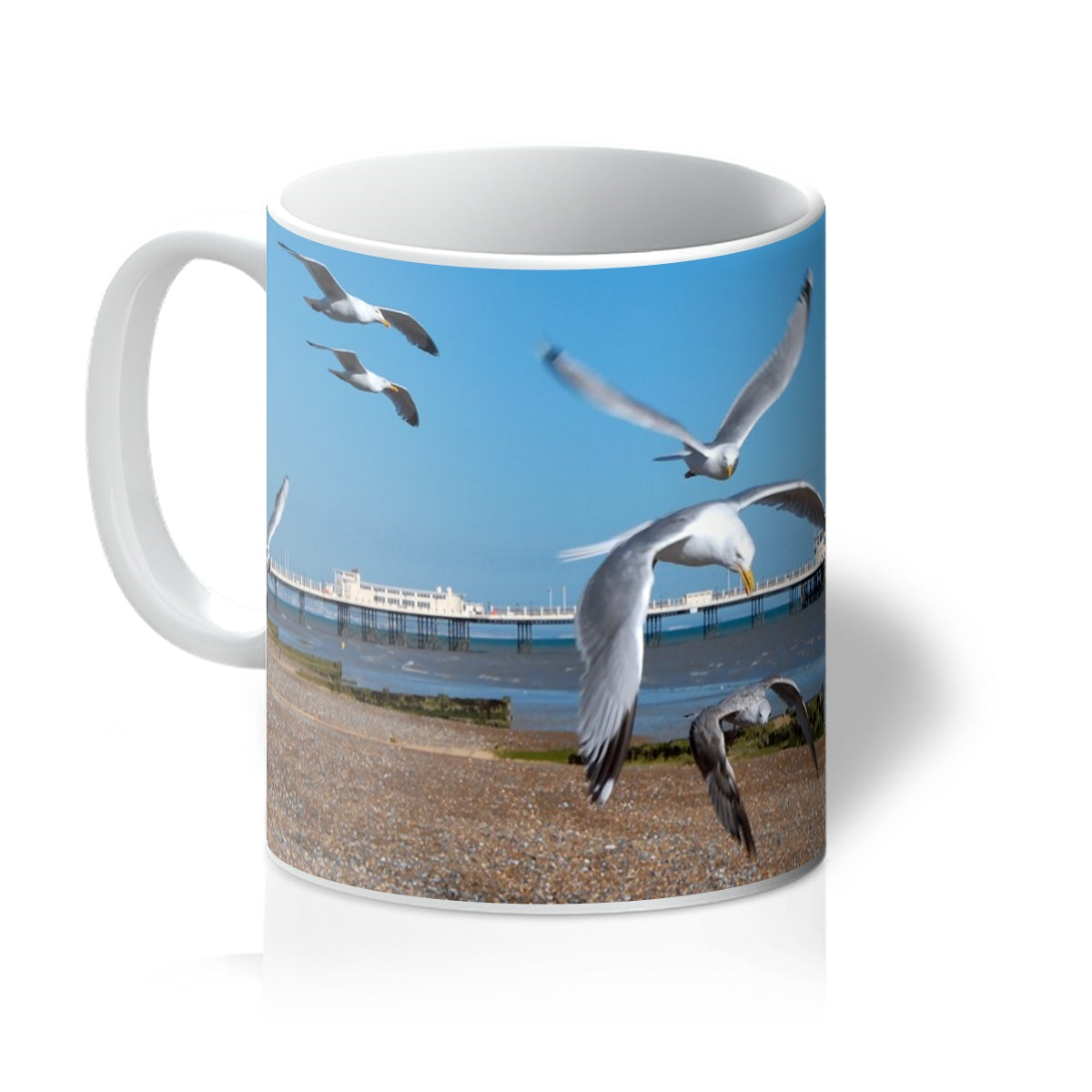 Worthing Pier From The West By David Sawyer Mug