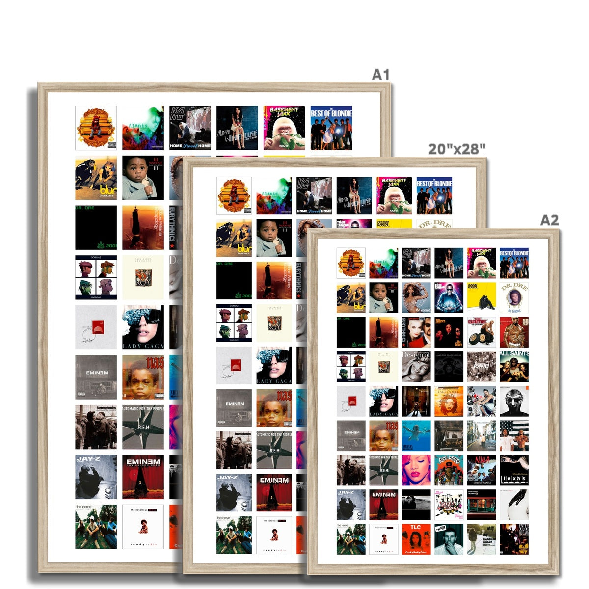 Dempsters Blue Blocks Framed Print