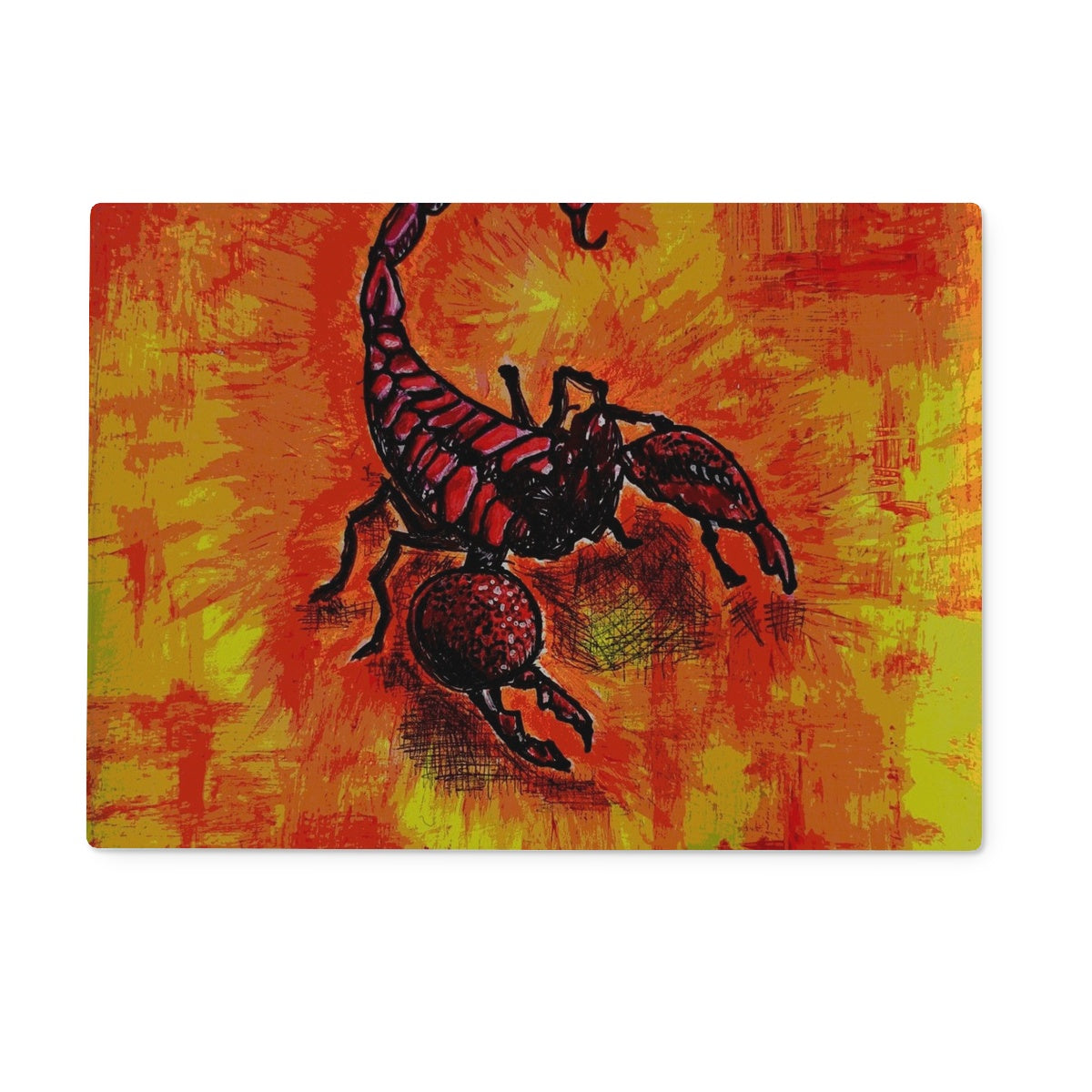 Scorpion Glass Chopping Board