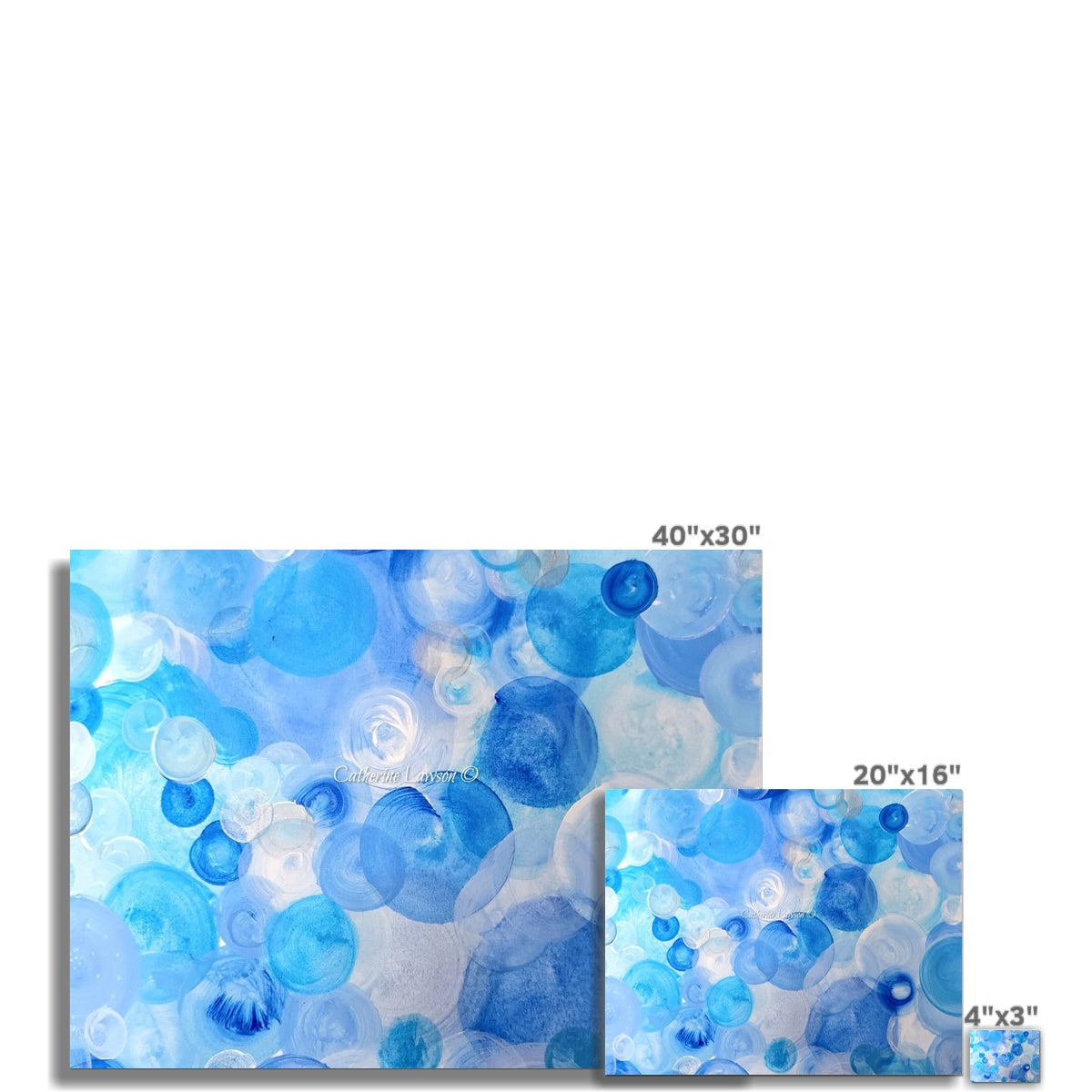 Blue Circles C-Type Print