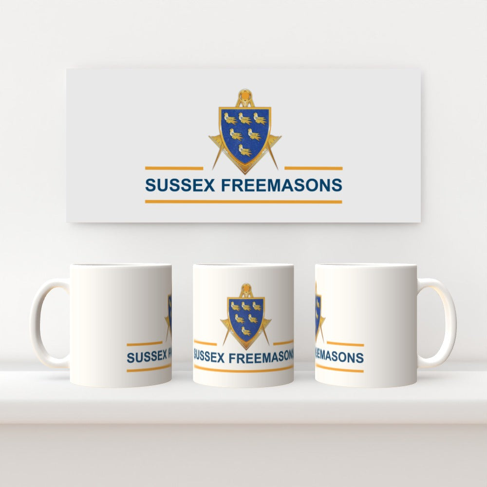 Sussex Freemasons 11oz Ceramic Mug - Design 3