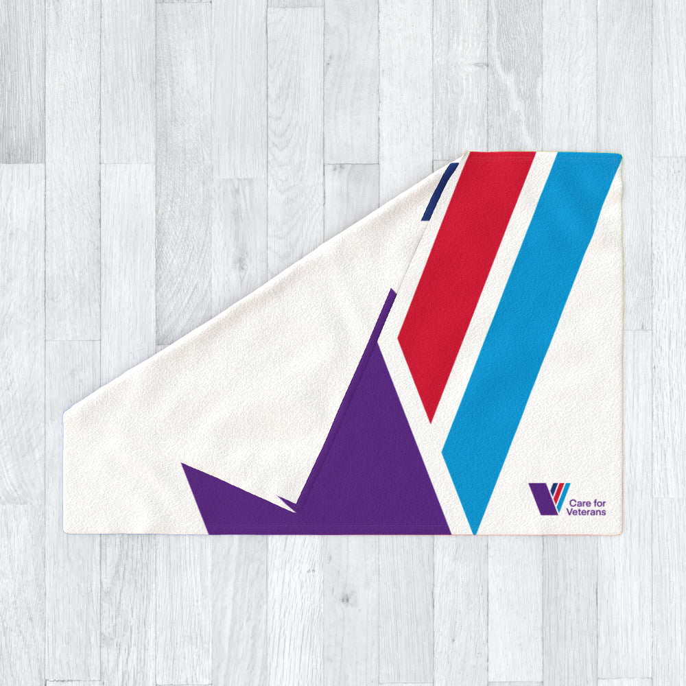 Care For Veterans - Polar Fleece Blanket - Full colour logo