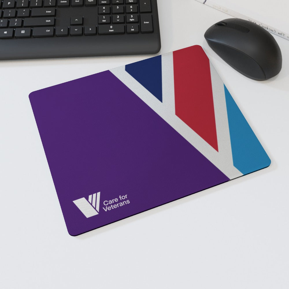 Care For Veterans - Mouse Mat - Full colour logo
