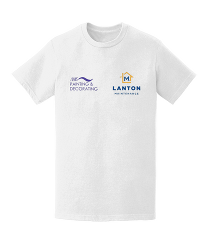 Lanton White Teeshirt - co branded with AMS on reverse