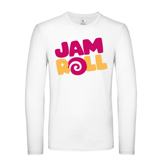 Jamroll - Long Sleeved T-Shirt - White NEW