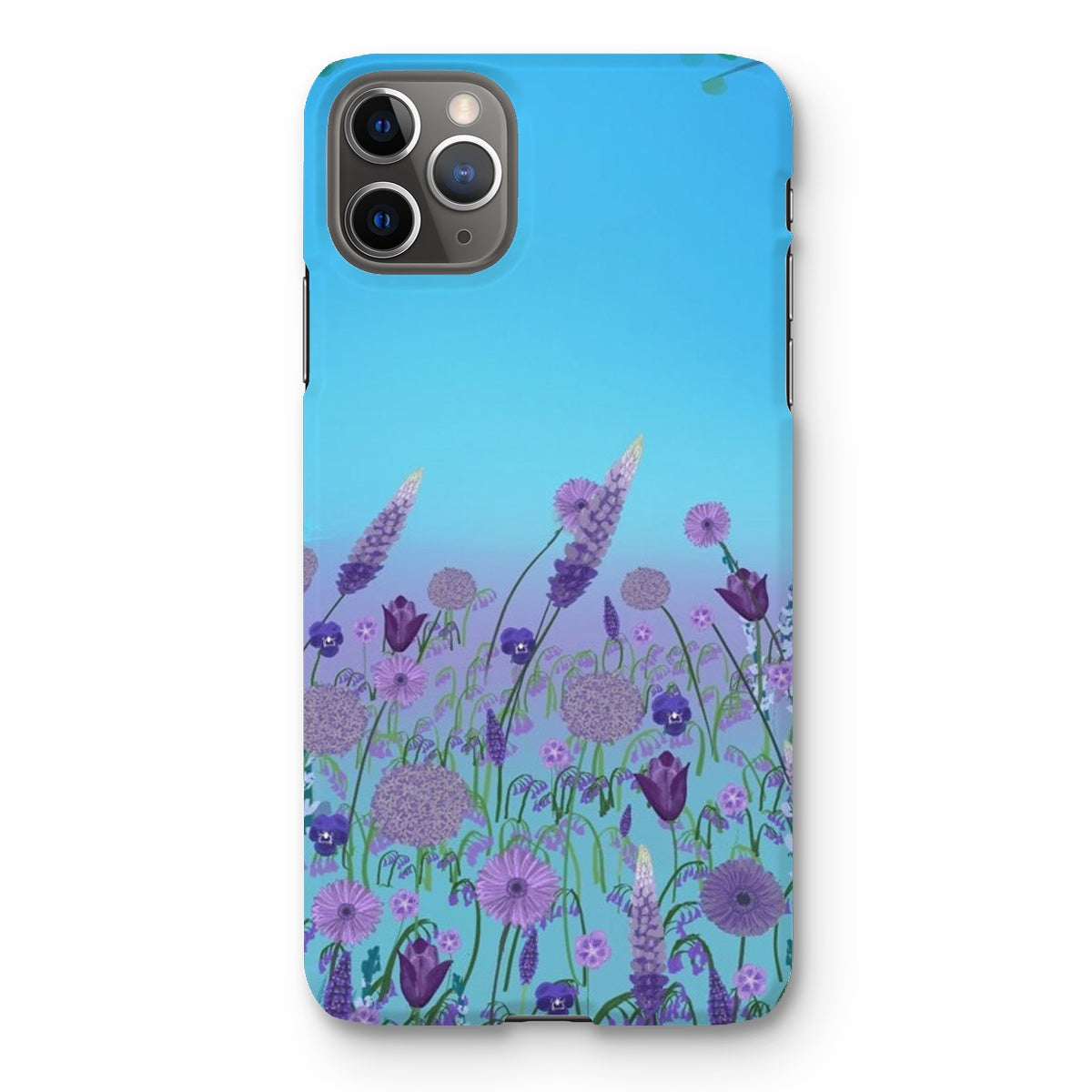 Purple Flowers (Christine) Snap Phone Case