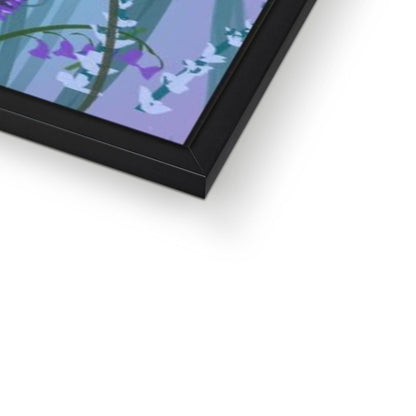 Purple Flowers (Christine) Framed Print