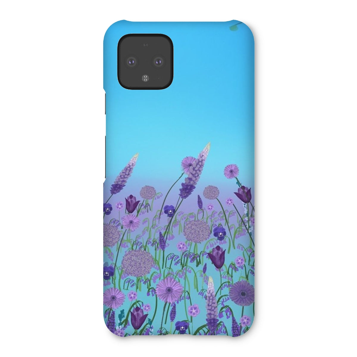 Purple Flowers (Christine) Snap Phone Case