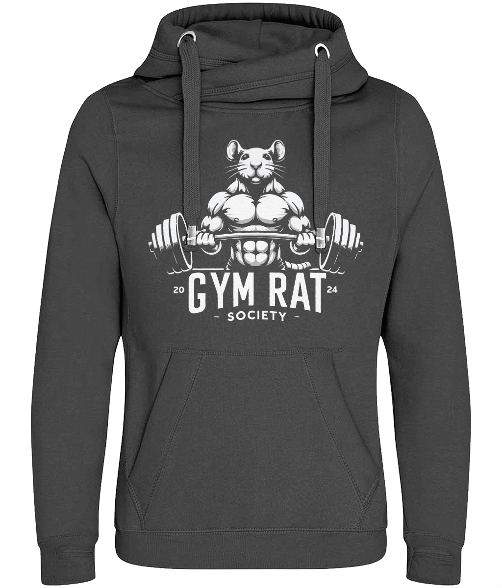 Gym Rat - Crossneck Hoodie - Design One