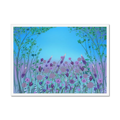 Purple Flowers (Christine) Framed Print