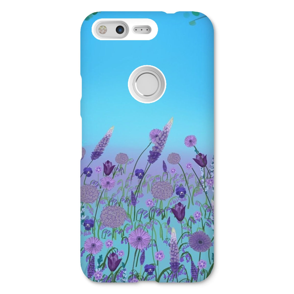 Purple Flowers (Christine) Snap Phone Case