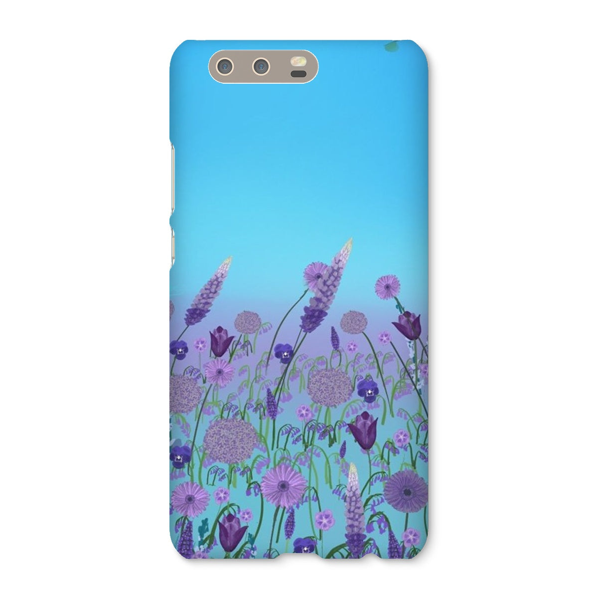 Purple Flowers (Christine) Snap Phone Case