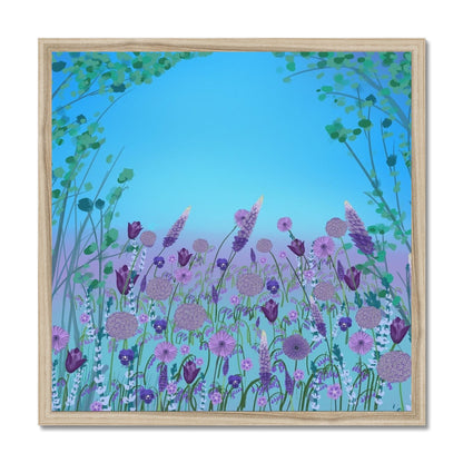 Purple Flowers (Christine) Framed Print