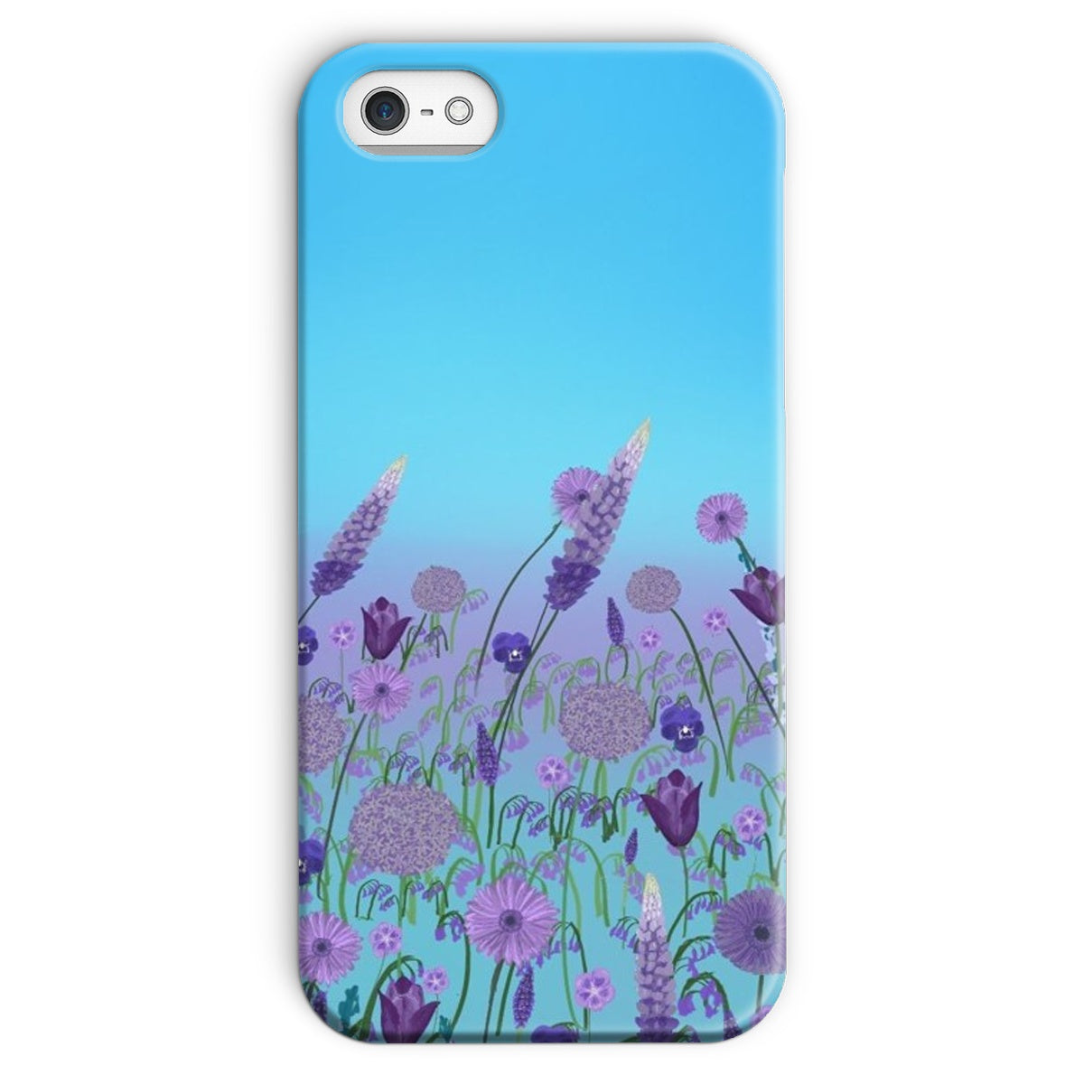 Purple Flowers (Christine) Snap Phone Case