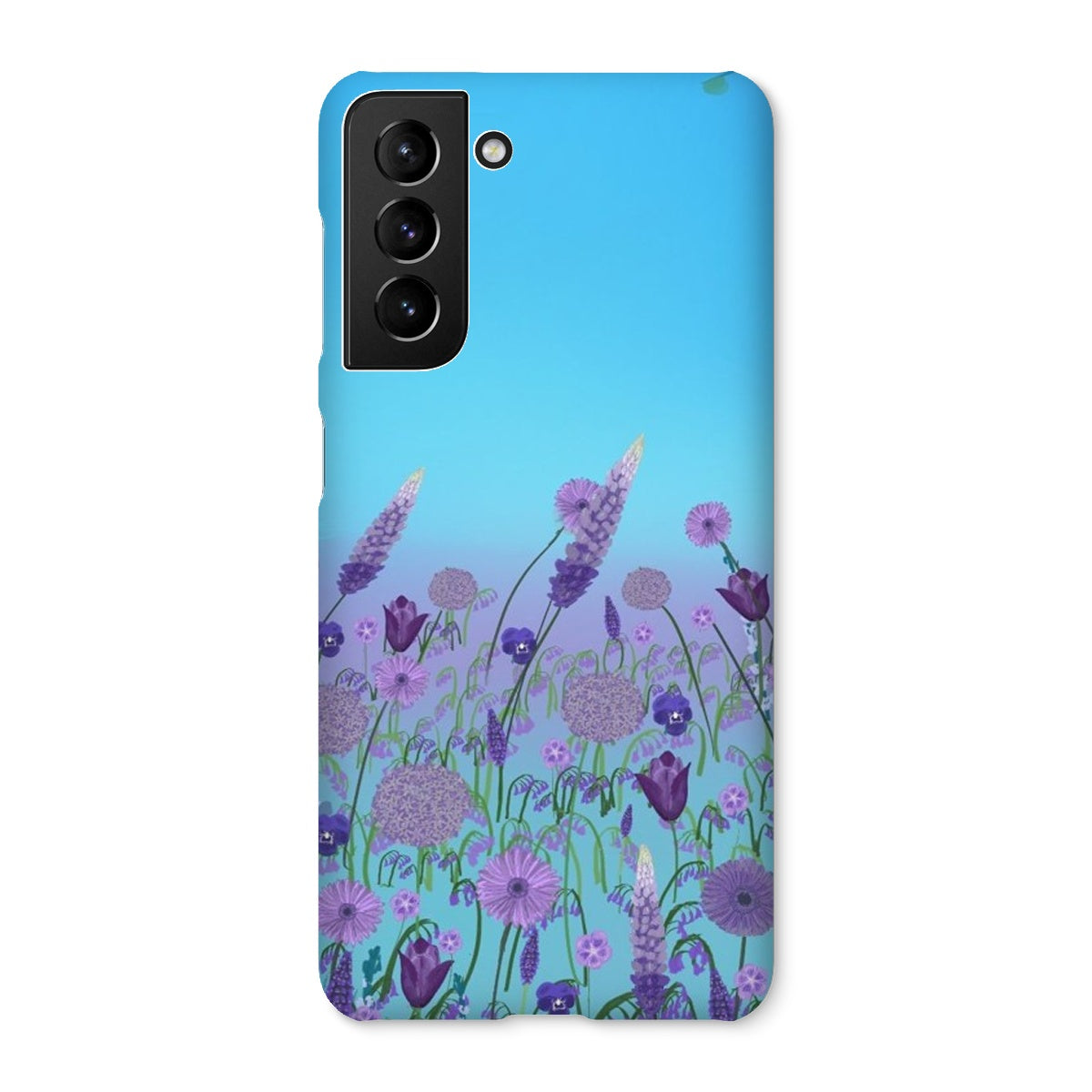 Purple Flowers (Christine) Snap Phone Case