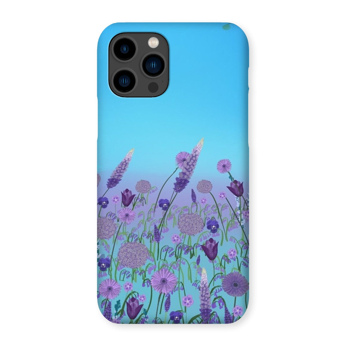 Purple Flowers (Christine) Snap Phone Case