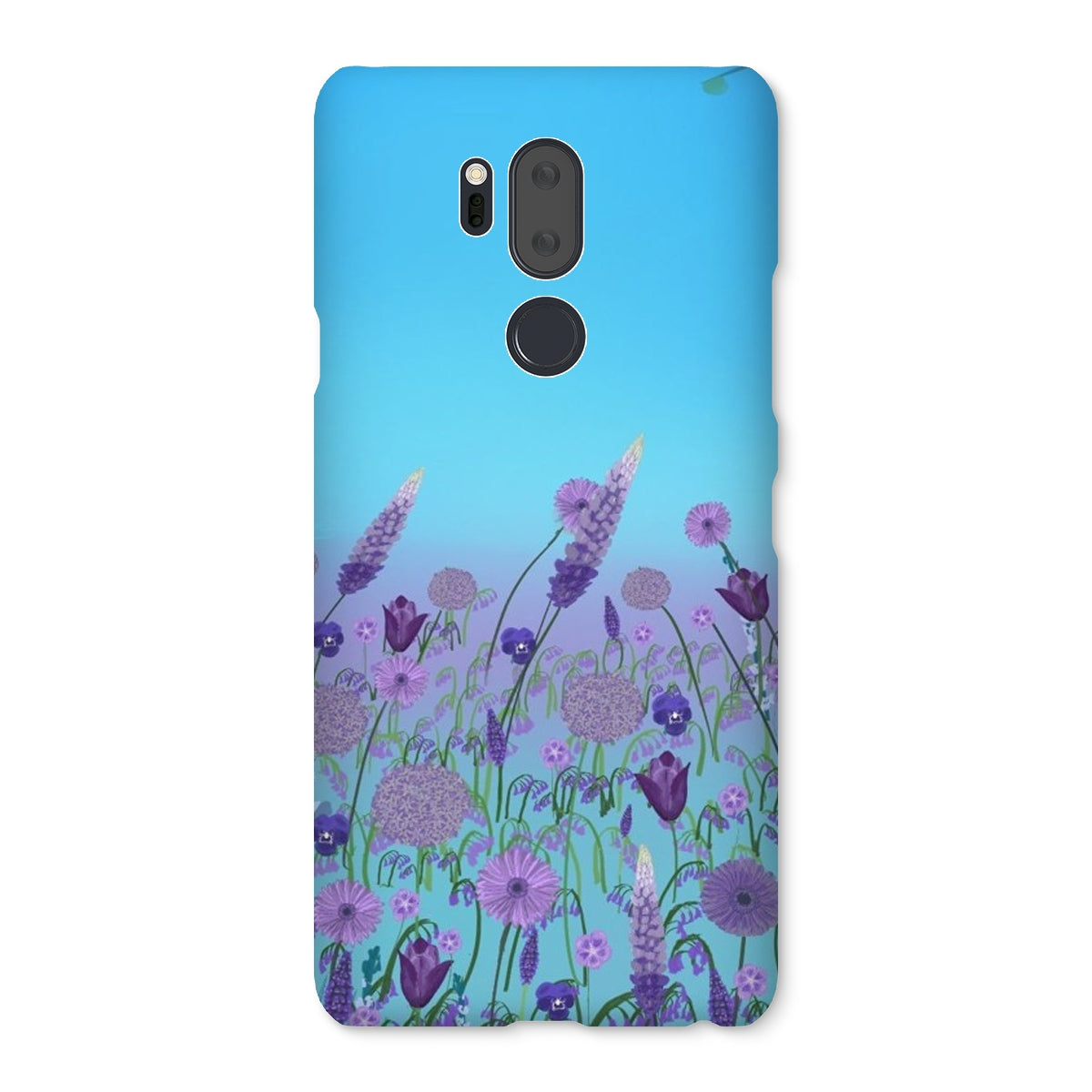 Purple Flowers (Christine) Snap Phone Case