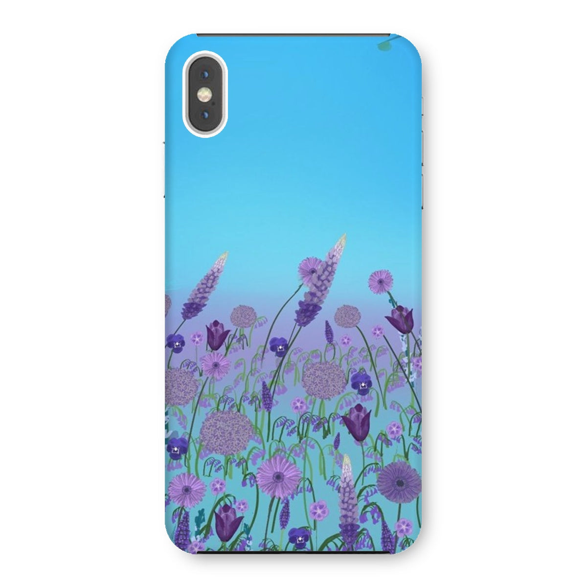 Purple Flowers (Christine) Snap Phone Case