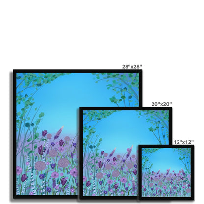 Purple Flowers (Christine) Framed Print
