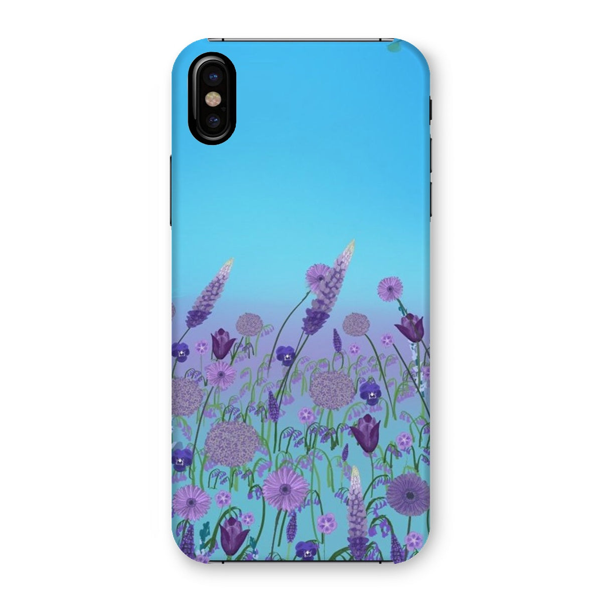 Purple Flowers (Christine) Snap Phone Case