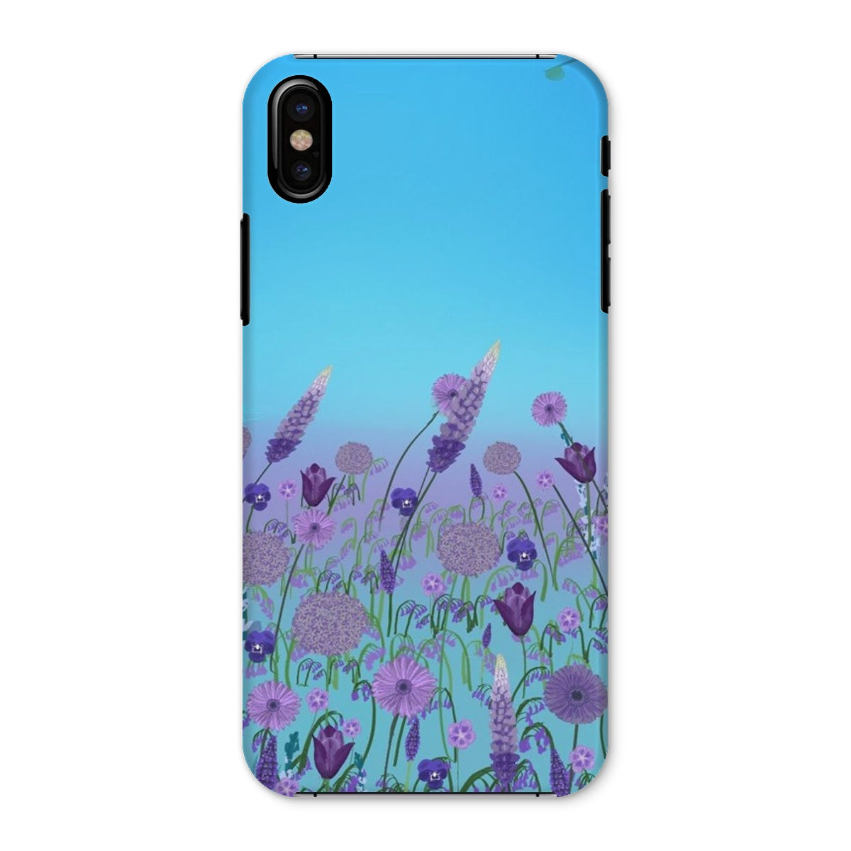Purple Flowers (Christine) Snap Phone Case