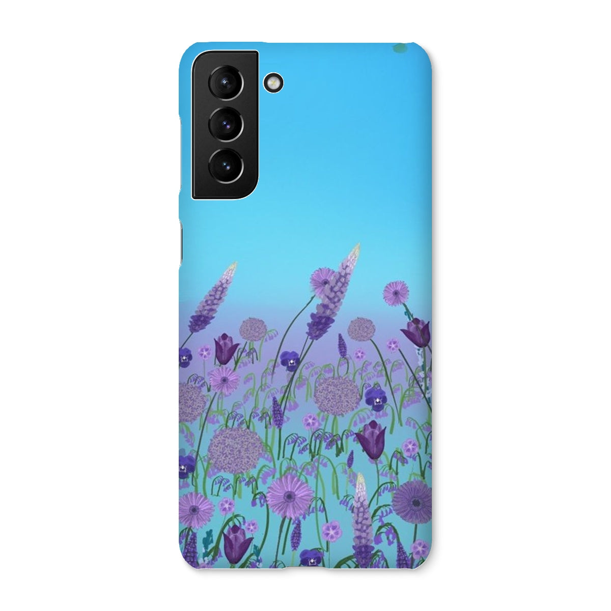 Purple Flowers (Christine) Snap Phone Case